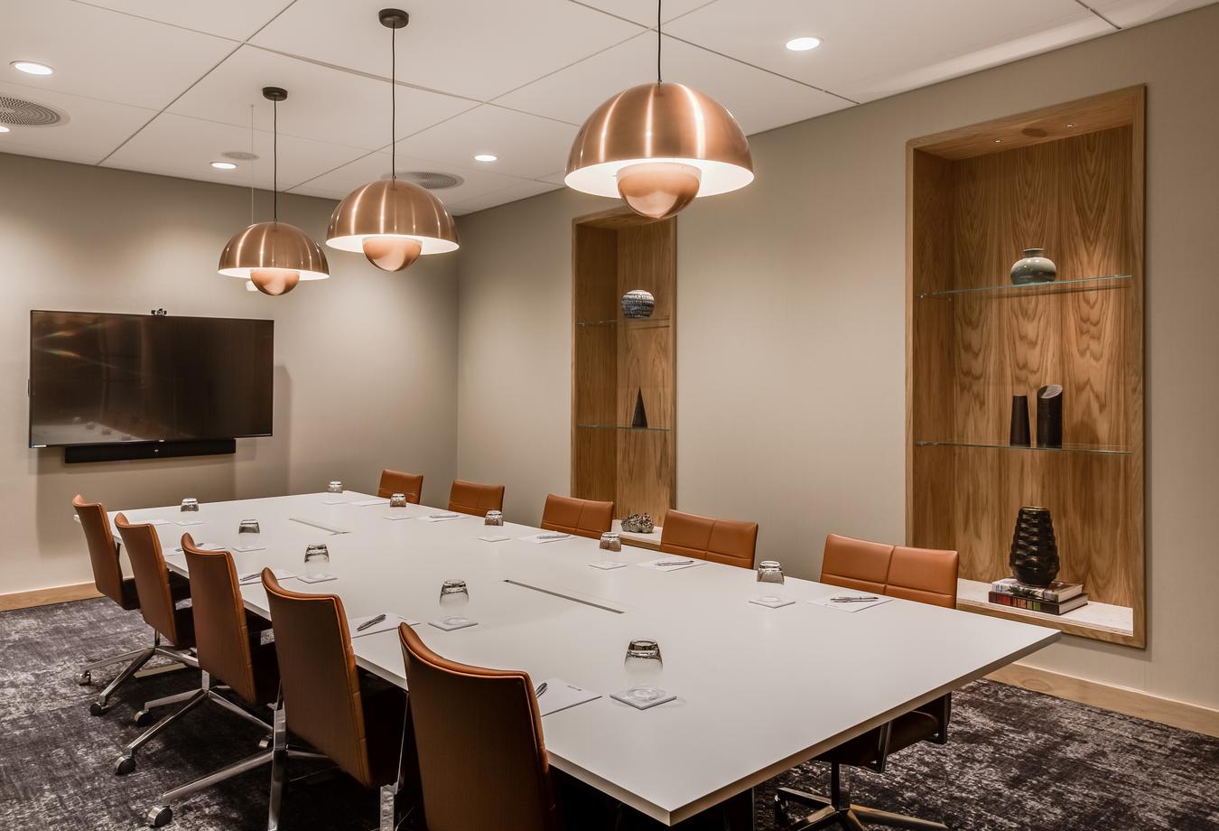 Conference room with classic-style interior. Photo